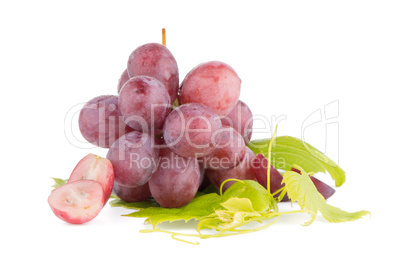 Bunch of red grapes