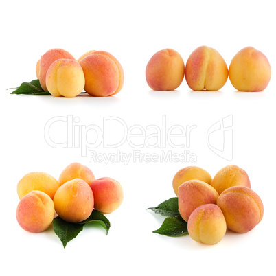 Set of sweet peaches Set of sweet peaches