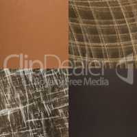 Set of brown leather samples