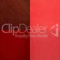 Set of red leather samples