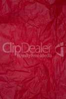 Crumpled red paper