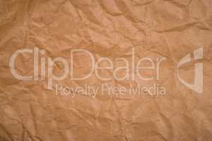 Crumpled recycled paper