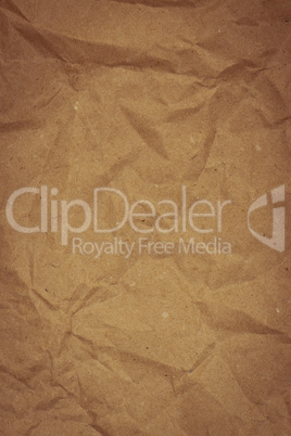 Crumpled recycled paper