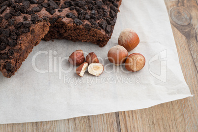 Tasty chocolate brownies