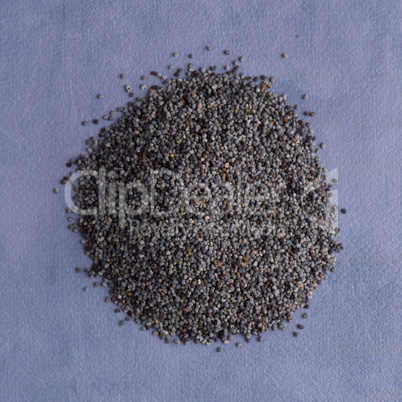 Circle of poppy seeds