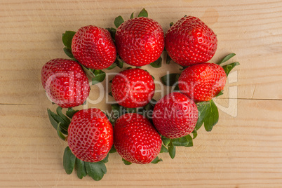 Strawberry fruits
