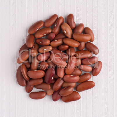 Circle of red beans Circle of red beans