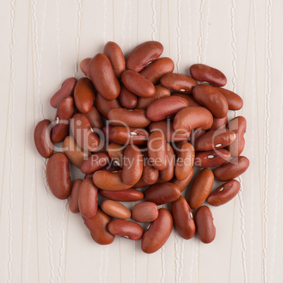 Circle of red beans