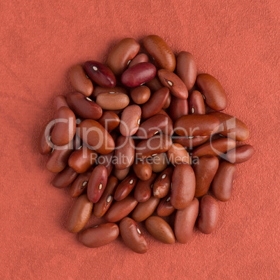 Circle of red beans