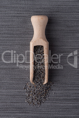 Circle of poppy seeds