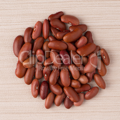 Circle of red beans