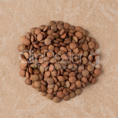 Circle of lentils