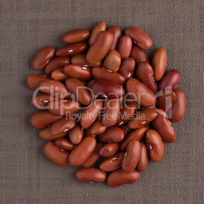 Circle of red beans