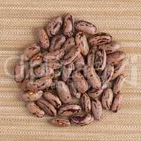 Circle of pinto beans