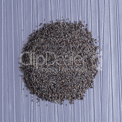 Circle of poppy seeds