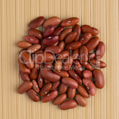 Circle of red beans Circle of red beans