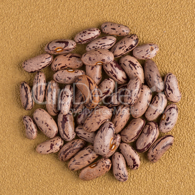 Circle of pinto beans Circle of pinto beans