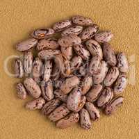 Circle of pinto beans