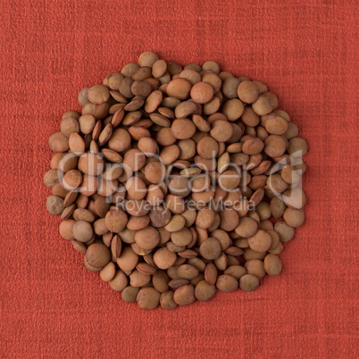 Circle of lentils