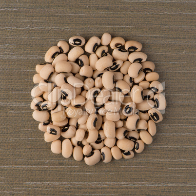 Circle of white beans