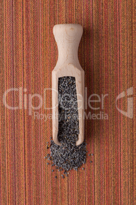 Circle of poppy seeds