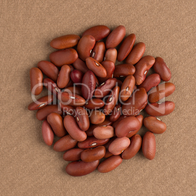 Circle of red beans Circle of red beans
