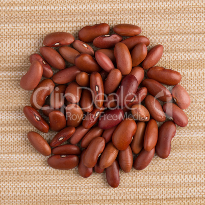 Circle of red beans