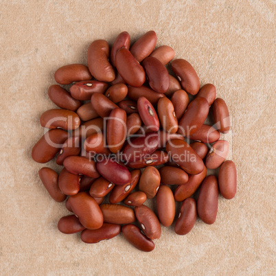 Circle of red beans