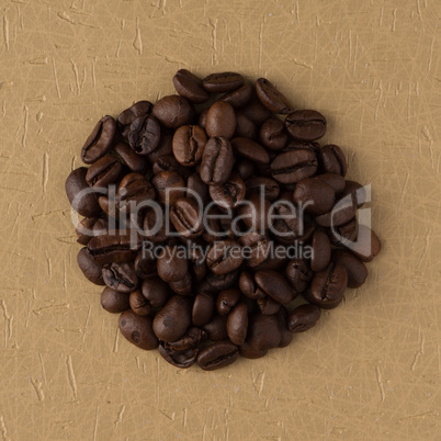 Circle of coffee