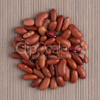 Circle of red beans