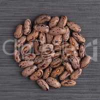 Circle of pinto beans