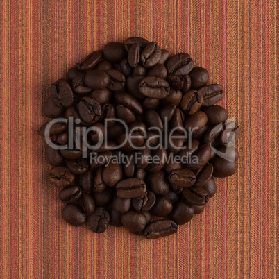 Circle of coffee