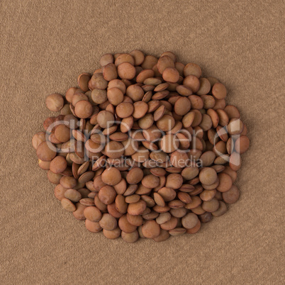 Circle of lentils