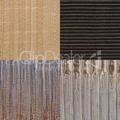 Set of brown fabric samples Set of brown fabric samples