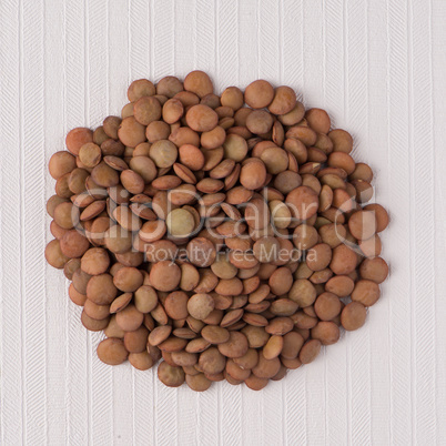 Circle of lentils