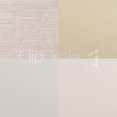 Set of beige vinyl samples