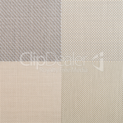 Set of beige vinyl samples