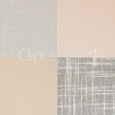 Set of beige vinyl samples