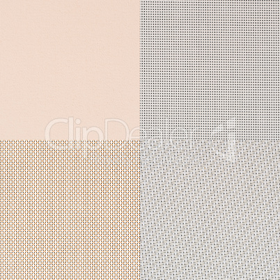 Set of beige vinyl samples