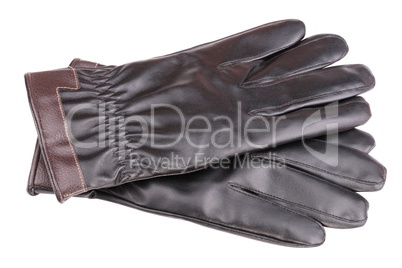 Leather Gloves Isolated