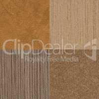 Set of brown vinyl samples
