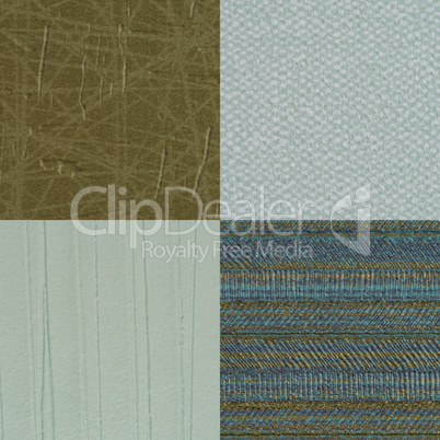 Set of green vinyl samples Set of green vinyl samples