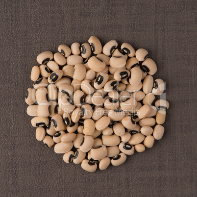 Circle of white beans