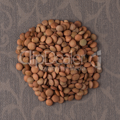 Circle of lentils