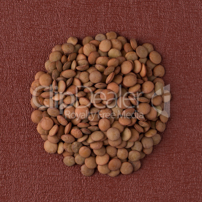 Circle of lentils