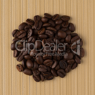 Circle of coffee