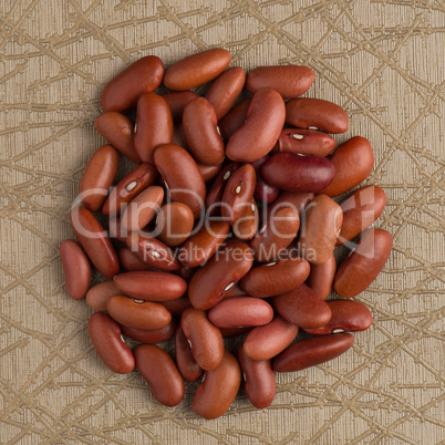 Circle of red beans