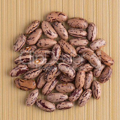 Circle of pinto beans