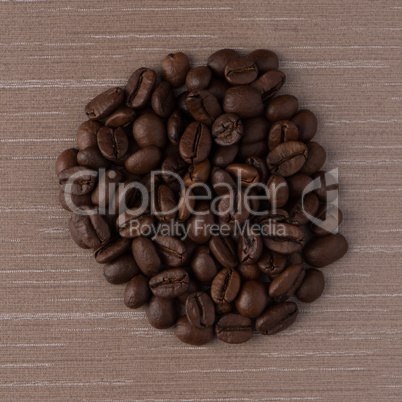 Circle of coffee