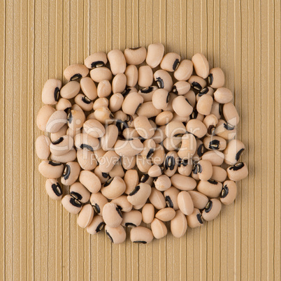 Circle of white beans Circle of white beans